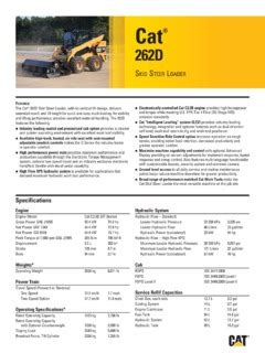 Caterpillar 262d specs. The 374F L is built to keep your production numbers up and your owning and operating costs down. Not only does the machine's C15 ACERT engine meet EU Stage IV emission standards, but it does so while giving you all the power, fuel efficiency, and reliability you need to succeed. Where the real power comes in is through the hydraulic system. 