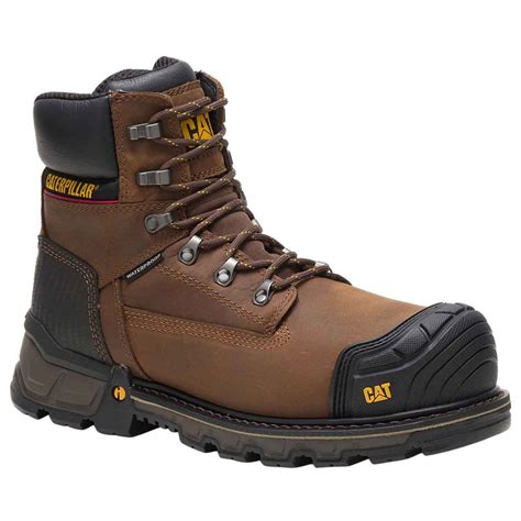 Caterpillar mens boots. Product Description. Designed to weather the elements in style, Cat Footwear's men's waterproof boots combine durability with comfort and style features that work hard on or off the job site. All boots in this collection feature breathable lining, steel shanks, and nonslip outsoles that go the distance. 