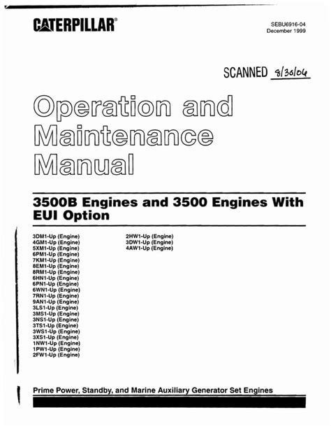 Caterpillar operation and maintenance manual 3500. - B braun perfusor space pump manual.