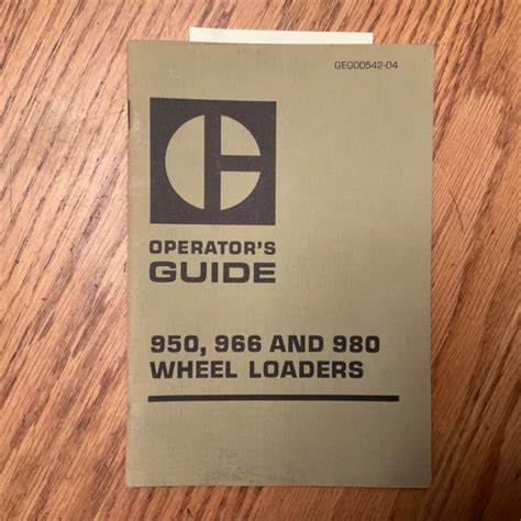 Caterpillar wheel loader 950 966 980 operators manual. - 1995 polaris magnum 425 service manual.