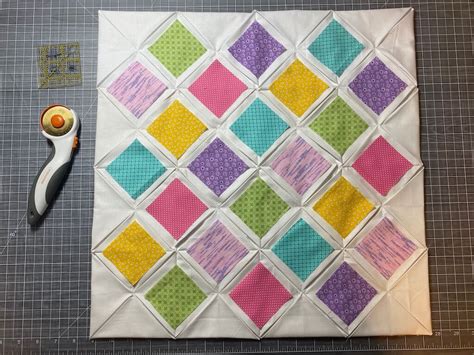 Cathedral Window Quilt Pattern