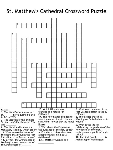 Answer: CATHEDRAL. CATHEDRAL is a crossword puzzle answe