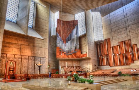 Cathedral of our lady of the angels. The architecture of the Cathedral of our lady of Los Angeles is a result of series of forces that collide to produce monumental spaces. The form interacts with Light, shade, Catholic rituals (procession) and movement to establish unique views as … 