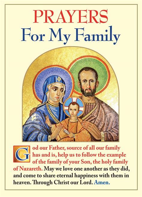 Catholic Prayer For Families - churchreaders.com