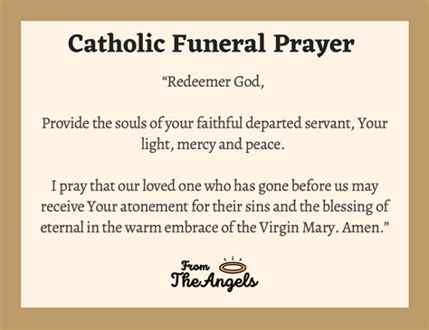 Catholic bible verse for funeral.  20+ Powerful Catholic Prayers for Funeral Mass...