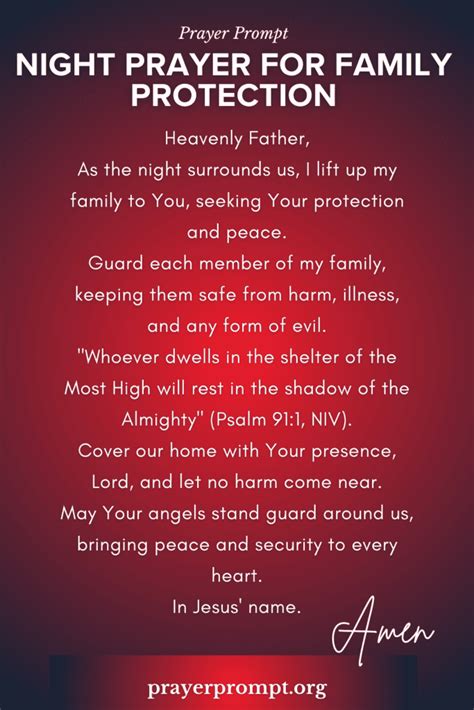 Catholic prayer for protection from evil.  PRAYER FOR YOU AND YOUR FAMILY.  ...