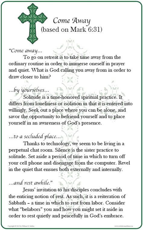 Catholic retreat letter examples. Discover a powerful spiritual retreat letter example and learn how to create a heartfelt and uplifting letter that will leave a lasting impacts. ... To write a letter to a catholic retreat, follow these simple steps: 1. Start by addressing the retreat organizers or the person in charge, using their full name or title. ... 