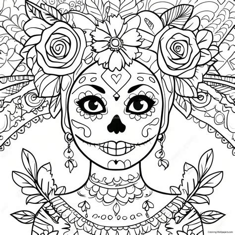 Catrina Coloring Pages