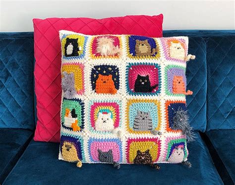 Cats Crochet Granny Square [ FREE Crochet Pattern+Tutorial] The Crochet