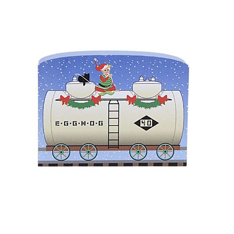 Cats Meow Village Eggnog Tanker Train Car North Pole Limited ...