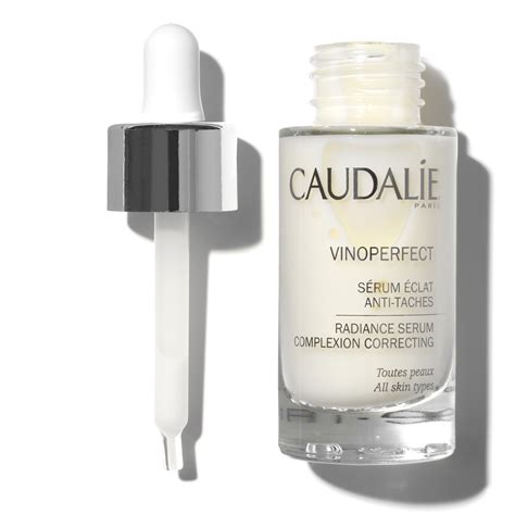 Caudalie vinoperfect. The Vinoperfect Brightening Eye Cream corrects all types of dark circles, whether vascular (blue or purple dark circles) or pigmentary (brown or black dark circles). Empowered with the patented ingredient Viniferine derived from grapevine sap, which is 62 times^ more effective than vitamin C and without causing photosensitivity, irritation and ... 