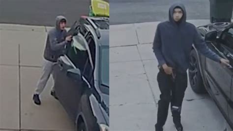 Caught on camera: 2 men with guns look for unlocked vehicles