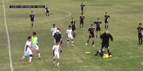 Caught on camera: Dad tackles referee during teen son’s …