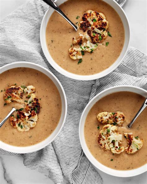 Cauliflower White Bean Tahini Soup Last Ingredient