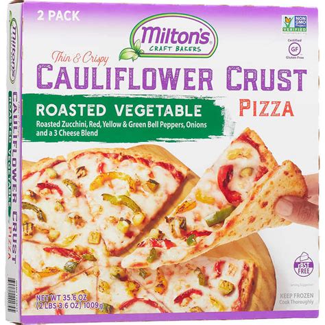 Cauliflower pizza costco. May 31, 2018 · For each 1/4 pizza serving size, the Roasted Vegetable flavor has 230 calories, eight grams of total fat, 27 grams of carbs, two grams of fiber, and 12 grams of protein, whereas the Margherita ... 