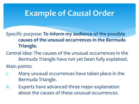 Causal Pattern Speech