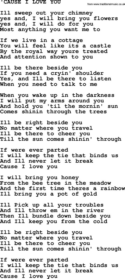 Cause i love you lyrics. 'Cause I Love You Lyrics by Carla & Rufus from the Atlantic Soul Legends: 20 Original Albums from the Iconic Atlantic Label album- including song video, artist biography, translations and more: I done take very best girl of mine, yeah I done take very best girl of mine, yeah Gonna straighten up, baby, stop tha… 