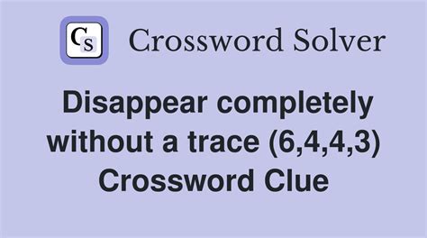 Causes To Disappear Crossword Clue