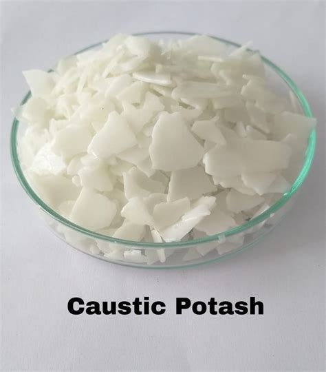 Caustic potash stick.  Specifically, potassium phosphate, which has a preferred use ...