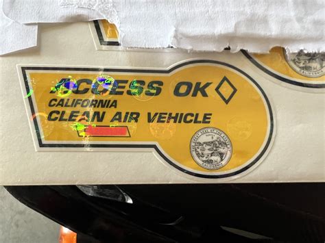 The California DMV began the new Clean Air Vehicle (CAV) decal program