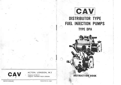 Cav lucas diesel dpa injection pump repair manual. - Solution manual for hrbacek and jech.