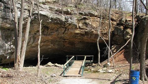 Jesse James Cave, near Pomona, Kansas is one of the few cav