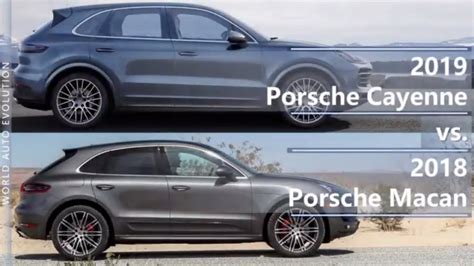 Cayenne vs macan. Pricing and Which One to Buy. The price of the 2021 Porsche Macan starts at $53,450 and goes up to $61,550 depending on the trim and options. Base. S. 0 $10k $20k $30k $40k $50k $60k $70k $80k ... 