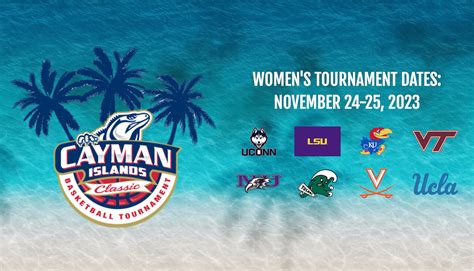 Cayman islands tournament. Aug 22, 2023 · The Huskies will take on UCLA on Nov. 24 and Kansas on Nov. 25 as part of the Cayman Islands Classic tournament. Tip-off for both games is scheduled for 7:30 p.m. ET with FloHoops on the broadcast. 