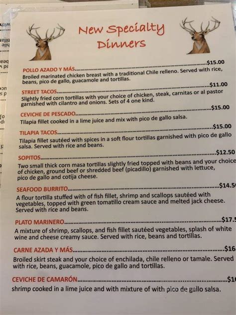 Cazadores crescent city menu. We are having internet issues. We are only taking cash at the moment. We are so sorry for any inconvenience this may cause. Please be patient. Thank you 