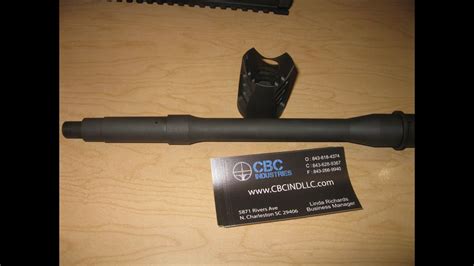 All CBC Industries Gun Parts Reviews All Gun Parts Reviews All CBC Industries Reviews All Customer Product Reviews Color : Black Finish : Black Nitride Cartridge : 5.56x45mm NATO Barrel Length : 16 in Barrel Profile : SOCOM Gas System Length : Carbine Length Threads per Inch : 1/2x28 Barrel Twist Rate : 1-8 Barrel Material : 4150 Chrome Moly .... 