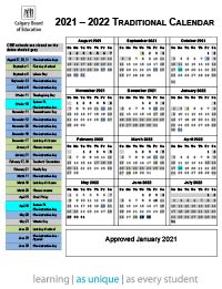 Cbe Ab Ca Calendar