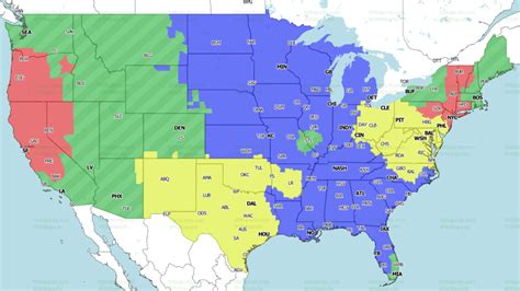 NFL Week 16 Coverage Map To start, let's take a look at the CBS coverage map on Sunday, Dec. 24. The network will feature three games in the early window slate and one in the late window for Week ....
