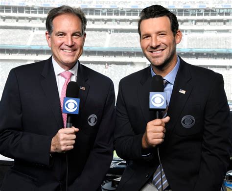 Cbs sports nfl commentators. As for Simms, he heads to the studio after two decades in the booth. Simms' move to the studio became possible after CBS hired Tony Romo to serve as the network's No. 1 analyst on NFL games.. At ... 