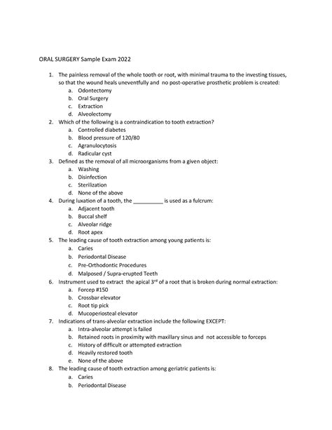 Cbse oral surgery sample questions.  Get updated sample papers based on the...