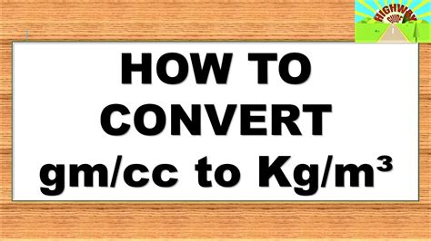 1 kilogram/cubic meter is equal to 0.001 gram/cc. Convert gram/cc to another unit. Convert gram/cc to . Valid units must be of the density type.. 