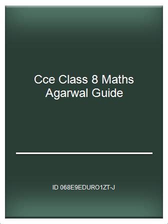 Cce class 8 maths agarwal guide. - Teoretyczne zasady dystrybucji rosyjskiego akcentu wyrazowego..