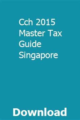 Cch 2015 master tax guide singapore. - Condición jurídica de las comunidades de indígenas en el perú..