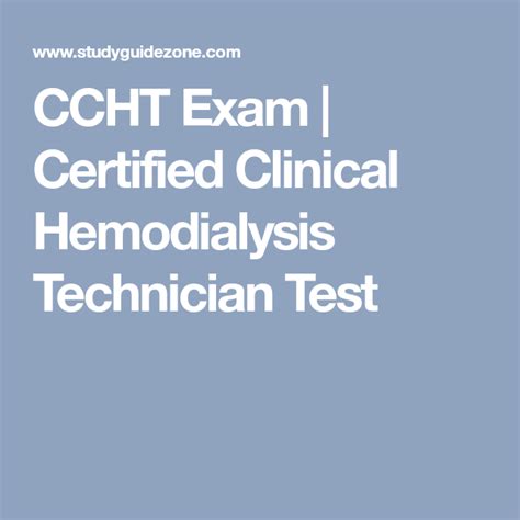 Ccht practice test free - Certified Hemodialysis Technician Exam Registration. To register for the exam, you must first submit an application to BONENT. Your application must include all necessary documentation to prove your eligibility, as well as the full examination fee. The fee for the paper-and-pencil exam is $225, while the fee for the computer-based test is $250.