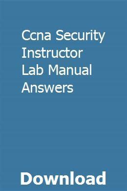 Ccna Security Instructor Lab Manual Answers