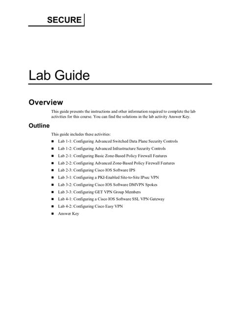 Ccnp security secure lab guide 1. - Oye bonita capitulos completos en línea.