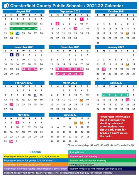 Ccps 2021 22 Calendar