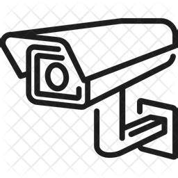 Cctv Camera Icon Download in Line Style