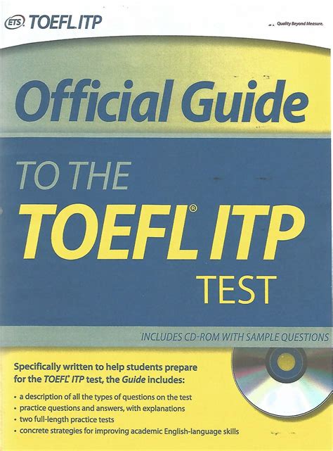 Cd rom the official guide toefl itp. - Yamaha yas 71 service manual repair guide.