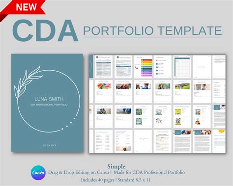 Cda Portfolio Cover Template Resume Examples