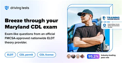 Cdl practice test md. Maryland CDL Test Facts. Questions: 50. Correct answers to pass: 40. Passing score: 80% Test locations: Motor Vehicle Administration (MVA) Offices. Test languages: … 