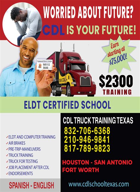 Cdl training houston. Welcome to FIVE STAR CDL TRAINING & more! We want to be your number one source for obtaining Class A and/or Class B CDL’s. (855) 444-5677. Mon - Sat: 7:00 - 22:00 (855) 444-5677. Home; About us; Requirements; CDL Tests. Texas Commercial; General Knowledge; Combination; Air Brakes; Contact us; Login/Register; Home; About us; 
