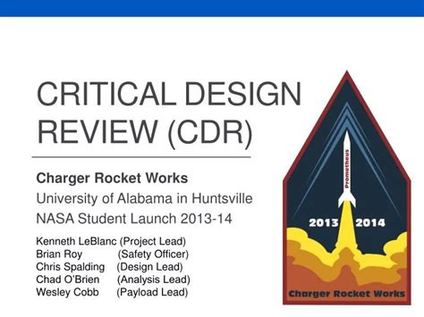 CDR Critical Design Review CI Configuration Item CIDL Configuration Item Data List ECSS European Cooperation for Space Standardization EOLR End of Life Review ... D Critical design reviews D Qualification reviews D Acceptance reviews These important reviews are those usually carried out at any product level.. 