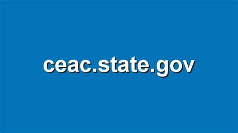 Ceac state. Things To Know About Ceac state. 