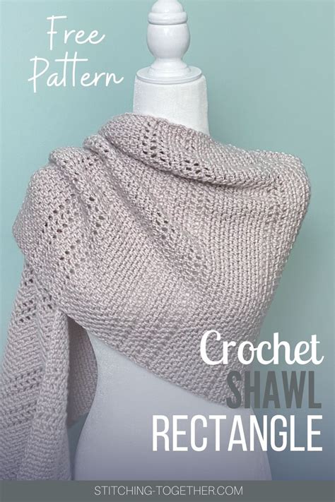 Cedar Arches Easy Rectangular Crochet Shawl Pattern