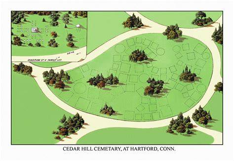 Cedar hill cemetery.  It was designed by landscape architect Jacob Weiden...